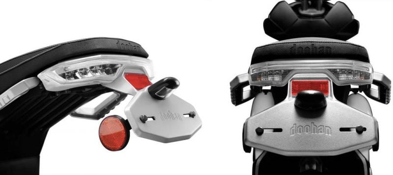 Электроскутер Doohan iTank EV3 Pro 1500w White Электроскутер Doohan iTank EV3 Pro 1500w White